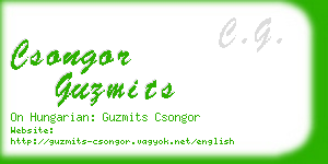 csongor guzmits business card